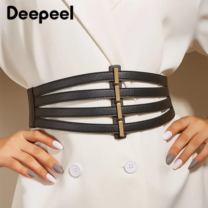 

Fashion Black Belt Women's Skirt Shirt Decoration Corset