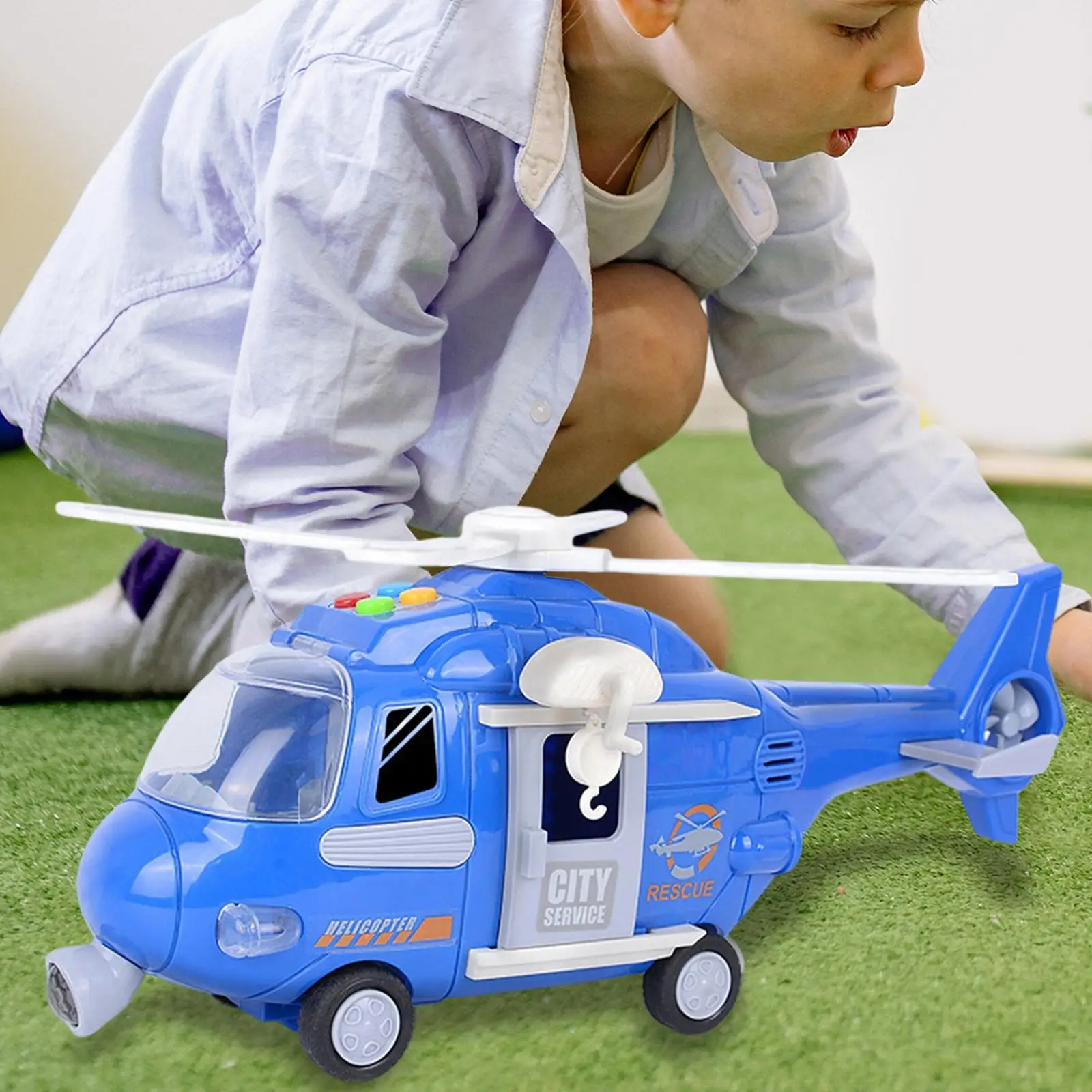 

Plastic Pullback Helicopter Toy for Preschool Boys&Girls Children Kids