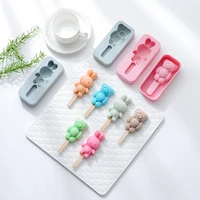 silicone ice cream mould bunny bear shape mini cheese stick mold pudding chocolate maker popsicle mold diy homemade ice mold