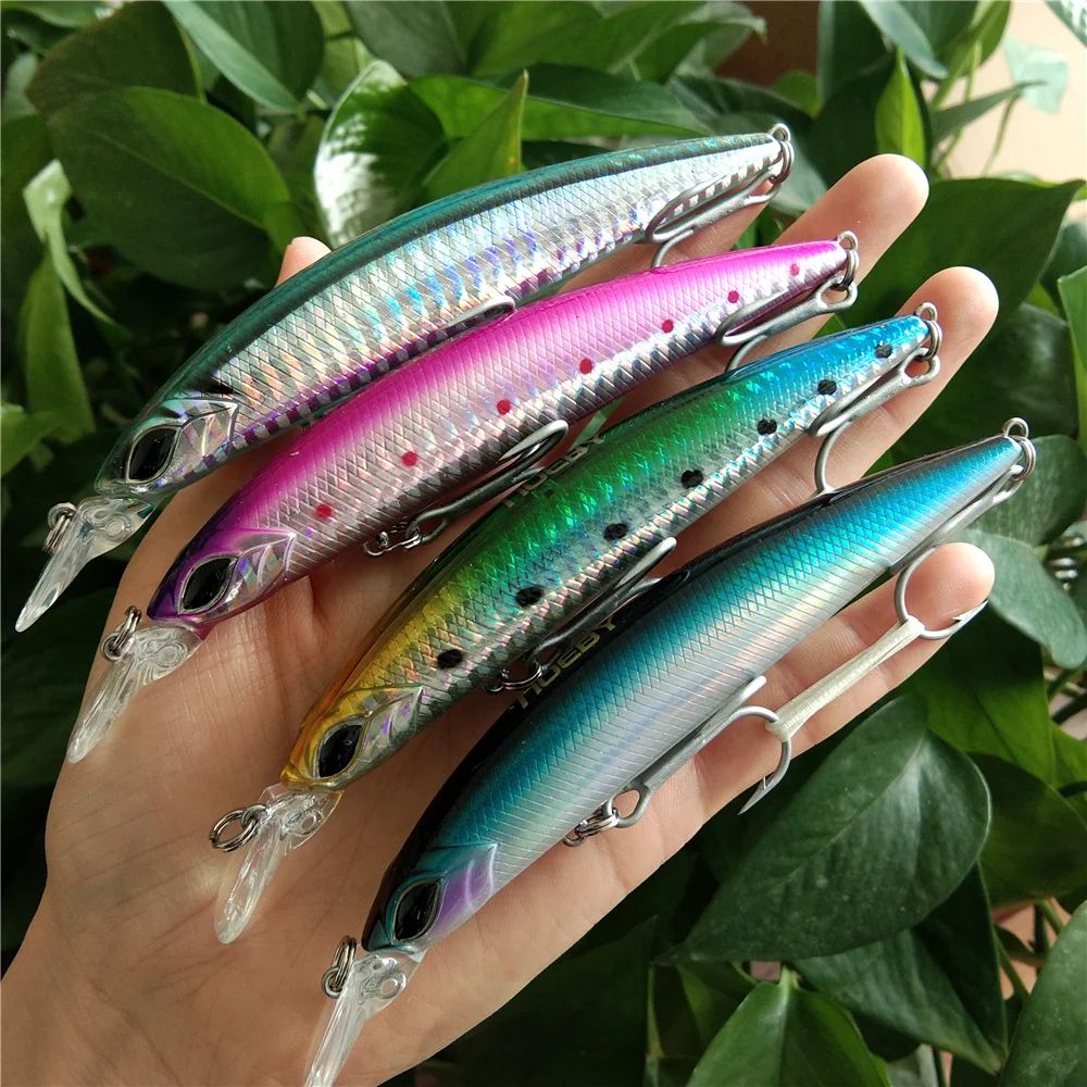 

Noeby 4pcs 110mm 19g Wobblers Sinking 0.5-1.8m Minnow wobbler Lure Artificial Hard Baits for Sea Bass Tackle Fishing Accessories