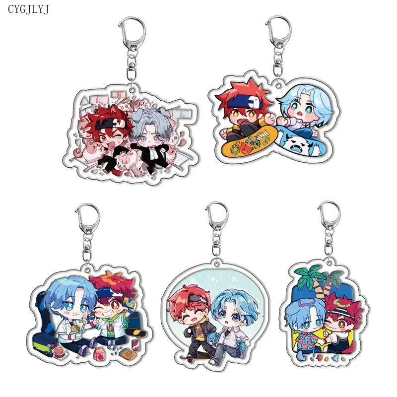 20 шт. SK8 Бесконечность мультяшная фигурка акриловый брелок для ключей вишневый