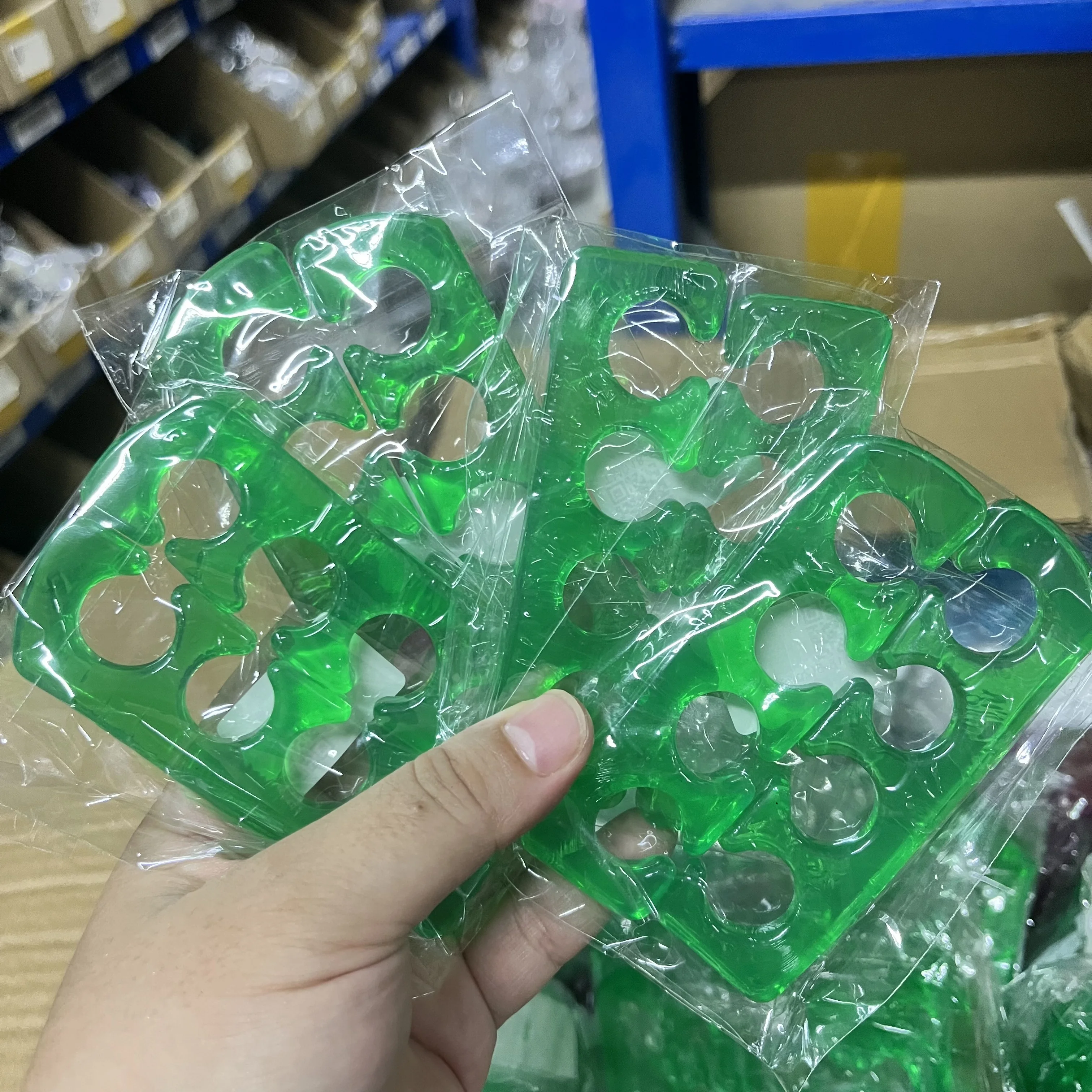 2 шт. (1 пара) мягкие силиконовые разделители для пальцев ног 5 цветов