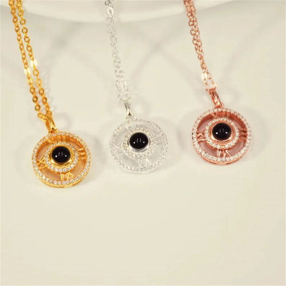 Projection Necklace Custom Photo Necklace Personalized Photo Necklace for Women Crystal Pendant Memorial Jewelry Gift