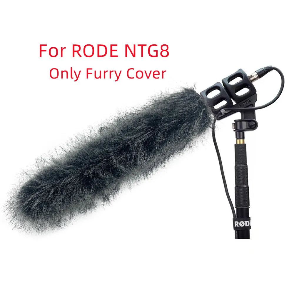 

Dead Cat Microphone Windshield Furry Windproof Muff Windscreen Cover Pop Fliter For RODE NTG8 Fur Wind Shield