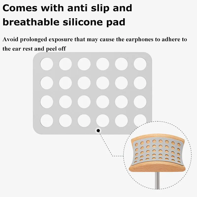 Деревянный подставка для наушников из бука + алюминиевый сплав держатель игровой