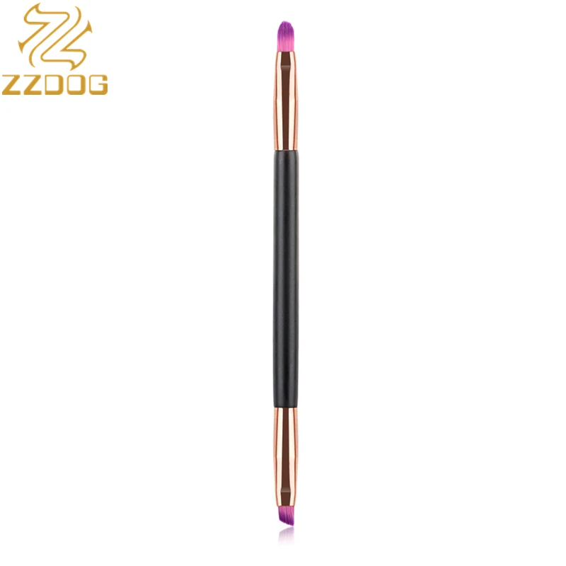 

ZZDOG 1Pcs Professional Makeup Brush Double Ended Eyebrow Concealer Eyelash Lip Cosmetic Tools High Quality Wood Beauty Brush