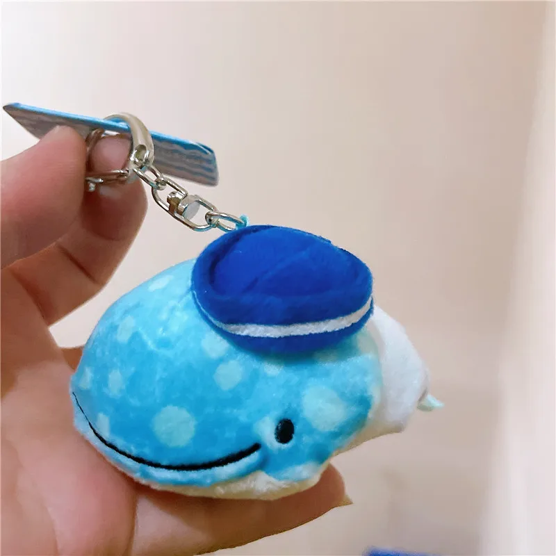 Jinbeisan плюшевый брелок-талисман с Китом акулой темно-синими брелоками милые