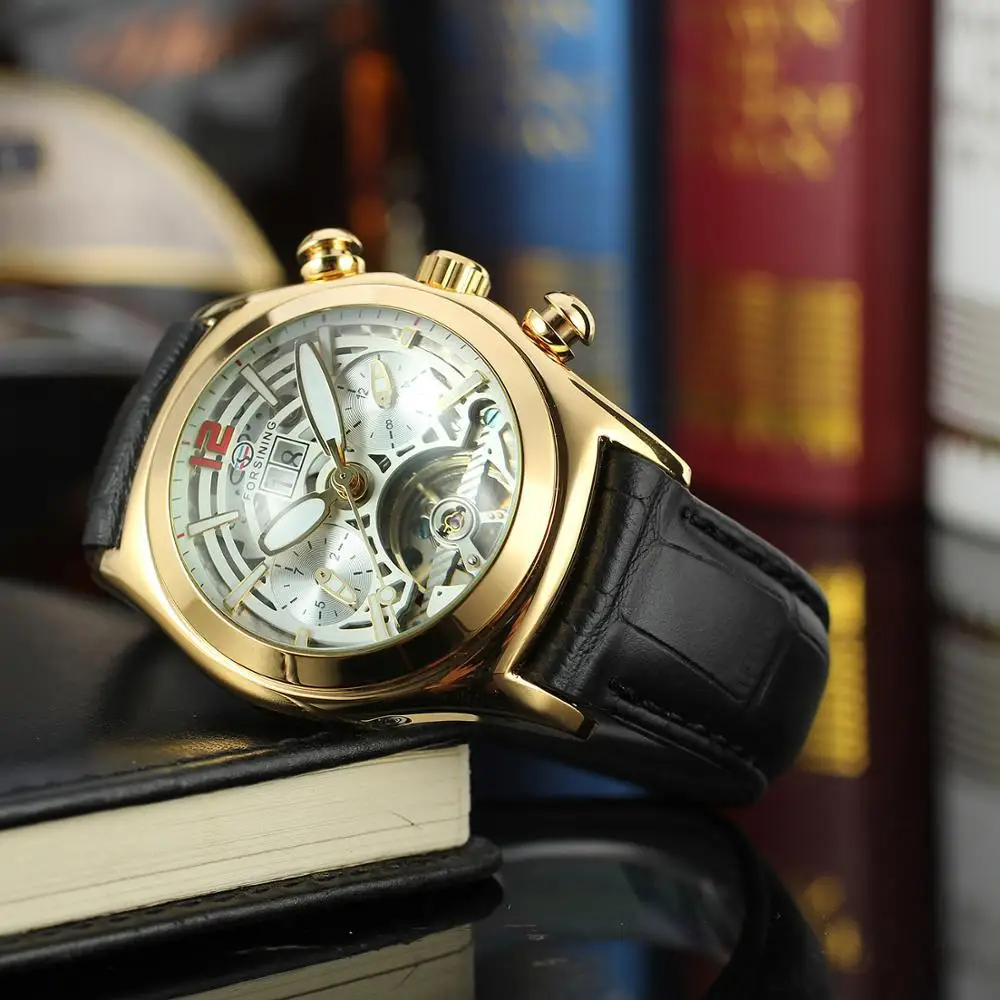 Часы мужские механические с турбийоном из нержавеющей стали |