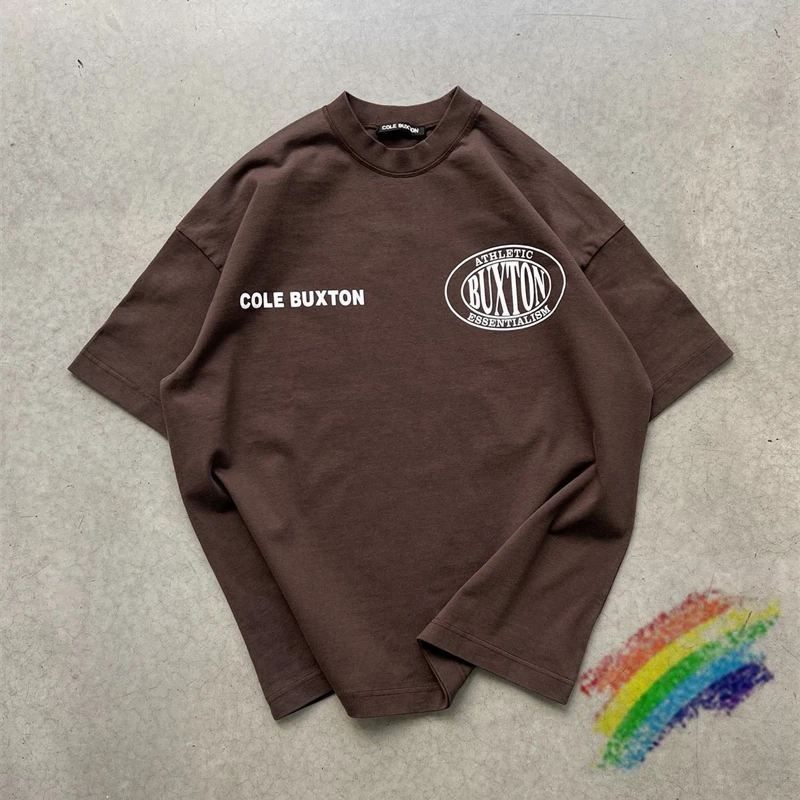 

Brown Cole Buxton T-Shirt Men Women 1:1 Best Quality Oversized CB Tees Top 2023ss Streetwear