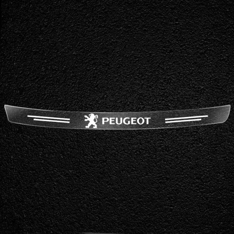 

Прозрачный значок багажника автомобиля Peugeot, защитная наклейка для Peugeot 206 308 307 208 207 3008 2008 508 407 301 406 408 607 автомобиля