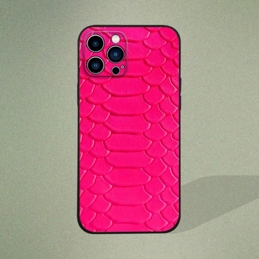 Чехол для телефона из змеиной кожи IPhone 15 14 13 12 11 Pro Max Mini 8 7 Plus SE2 X XR XS MAX Silcone Soft Cover