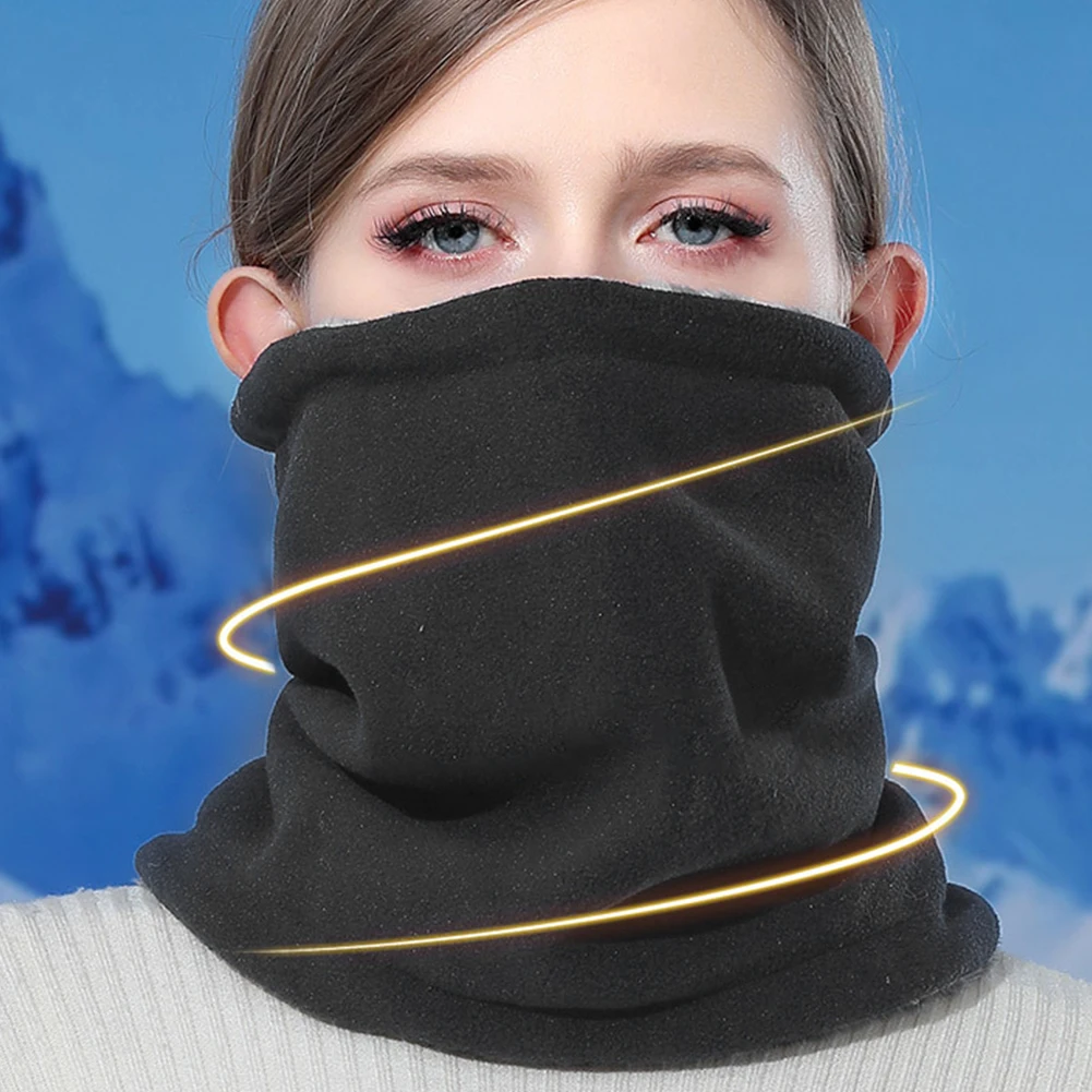 Мужские и женские шарфы на шею ветрозащитный шарф для холодной погоды Флисовый