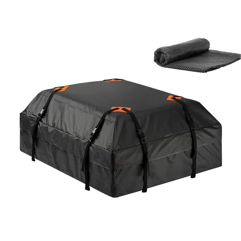 

Car Roof Cargo Bag Sunscreen And Dust-proof Oxford Cloth Car Roof Cargo Carrier With Anti Slip Mat Camping Luggage Storage Box