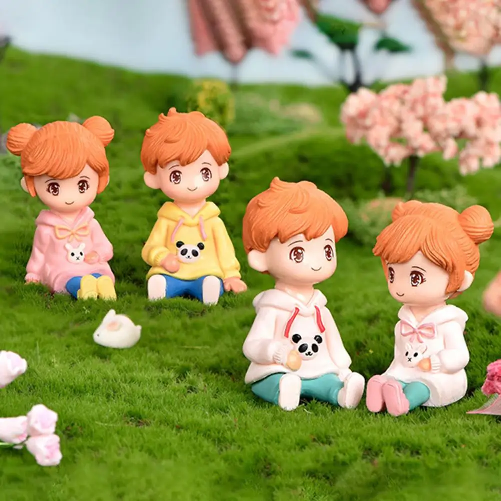 Легкие 2 шт. современные милые настольные украшения миниатюры для пары