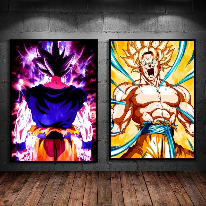 

Japanese Classic Anime Dragon Ball KaKarot Birthday Gifts Modular Painting High Quality Art Poster Living Room Comics Pictures
