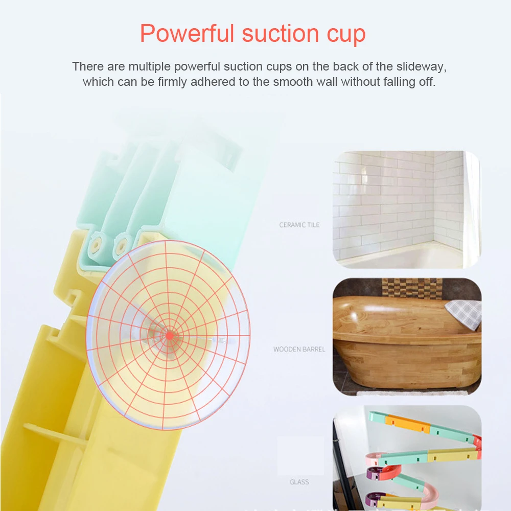 Детские Игрушки для ванны настенная присоска Мраморная гоночная трасса трек