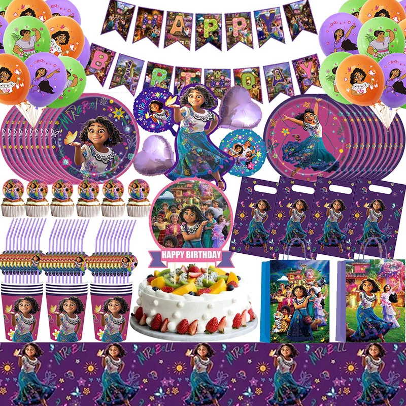 

Украшения для дня рождения Disney enfeng зеркальные, столовые приборы для вечевечерние, Детские шары для вечеринки для девочек, товары для вечери...