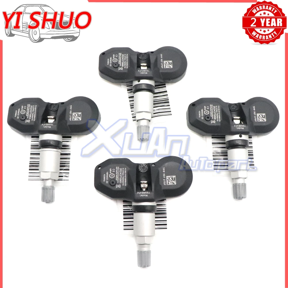 

7PP907275F TPMS Tire Pressure Monitor Sensor System For Audi A4 A6 Allroad A8 Q7 R8 RS4 RS7 S4 S6 S8 2000-2018 433MHz 7P0907275