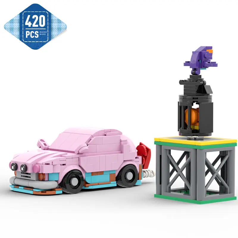 

Конструктор MOC kirbеды Dream Land автомобиль, рот, углубление, розовый родстер, строительные блоки, Классическая игра, скоростные чемпионы, кирпичи, игрушки для детей