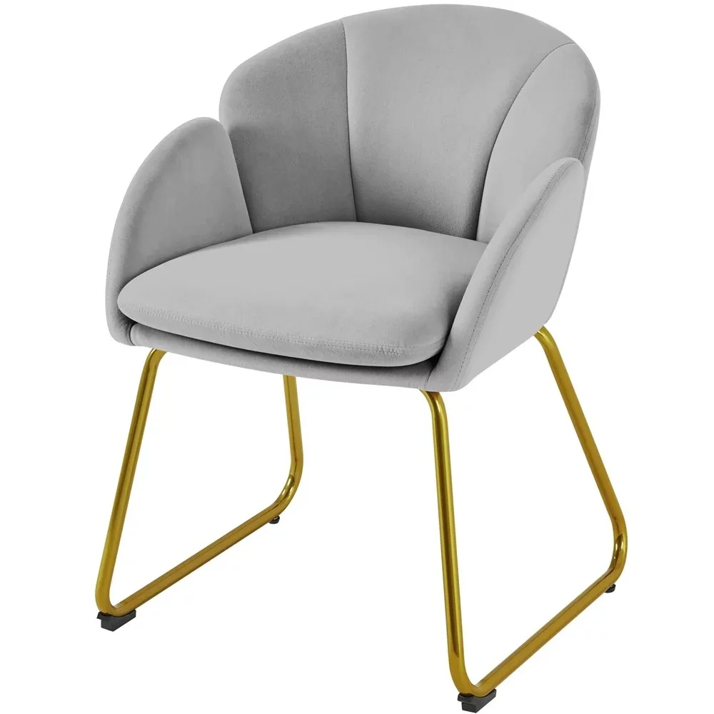 

SmileMart Glam Velvet Accent Chair with Golden Metal Legs, Living Room Furniture, Single Sofa Chair, Accent Chairs