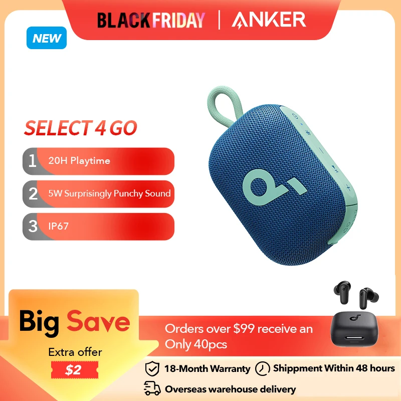 Bluetooth-динамик Soundcore Select 4 Go