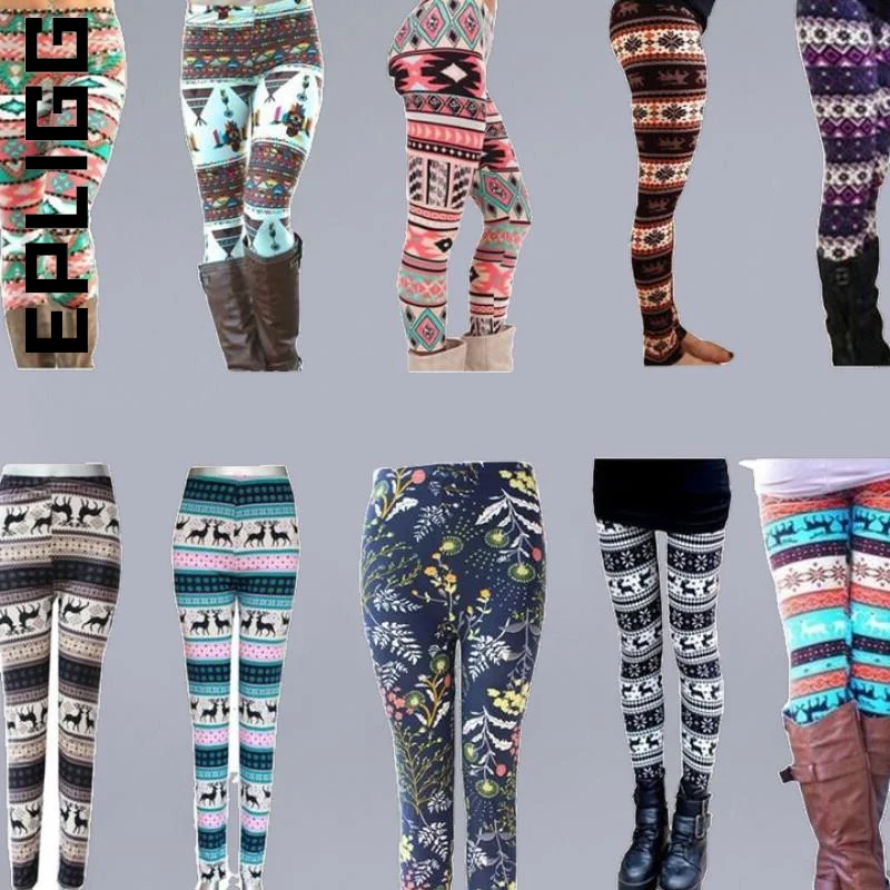 

Epligg New Seamless Women Sporty Women Leggings Christmas Print Leggings Push Up Yoga Pants Gym Yoga Leggings Female Sports