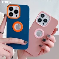 litboy luxury shockproof silicone phone case for iphone 12 11 13 pro max soft candy back cover for iphone xr xs x 7 8 plus cases
