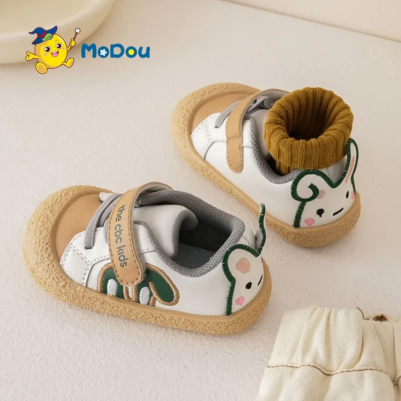 

Mo Dou 2023 New Spring and Autumn New Boys Girls' Soft Foundation Steady Korean Fashion Cute Comfortable Lining Non Slip Sole