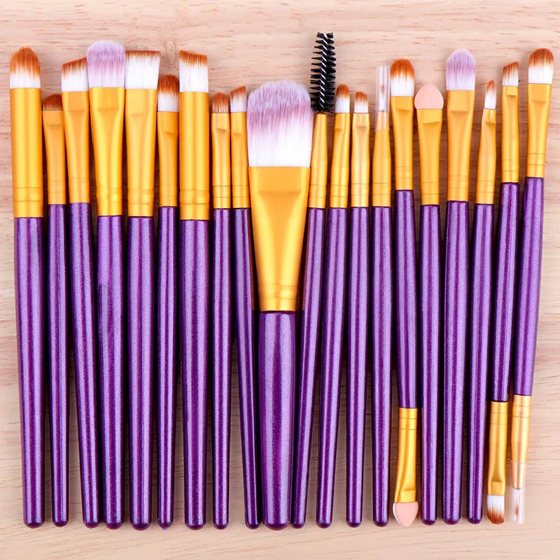 

20Pcs Soft Fluffy Makeup Brushes Set for cosmetics Foundation Blush Powder Eyeshadow Kabuki Blending Makeup brush beauty tool