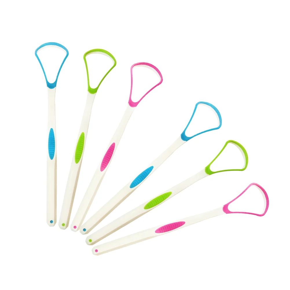 

6pcs Tongue Scraper Practical Hygienic Tongue Cleaner Tool for Care Daily Use
