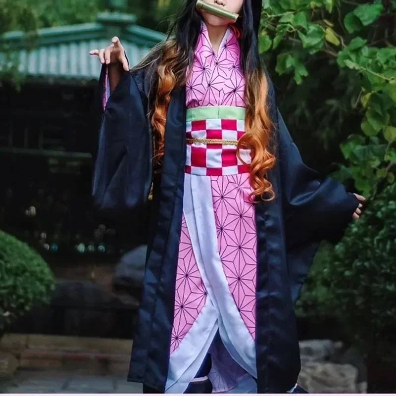 Кимоно женское для косплея рассекающий демонов камадо незуко