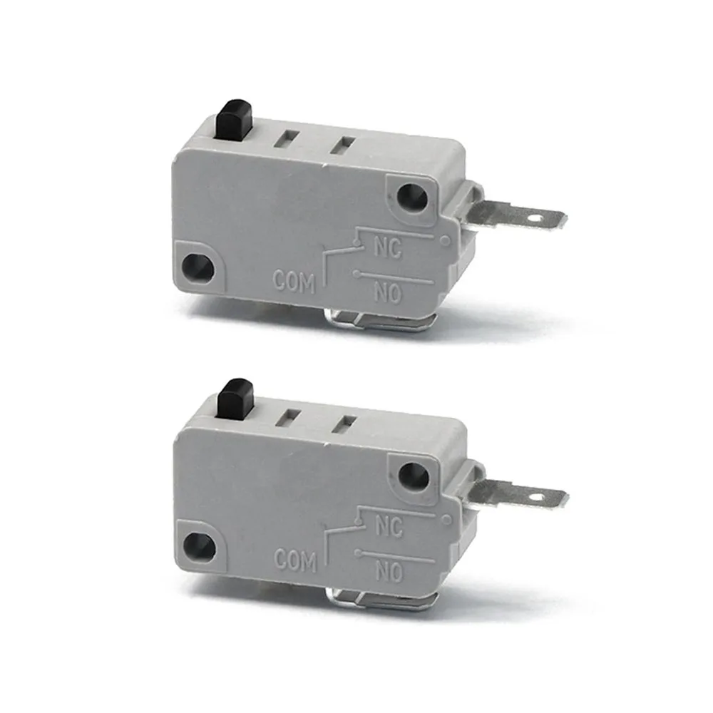 

2PCS 125V/250V 16A Normally Open Switch KW3A Micro Switch 2 Pin Silver Contact Micro Switch For Microwave Oven Washing Machine