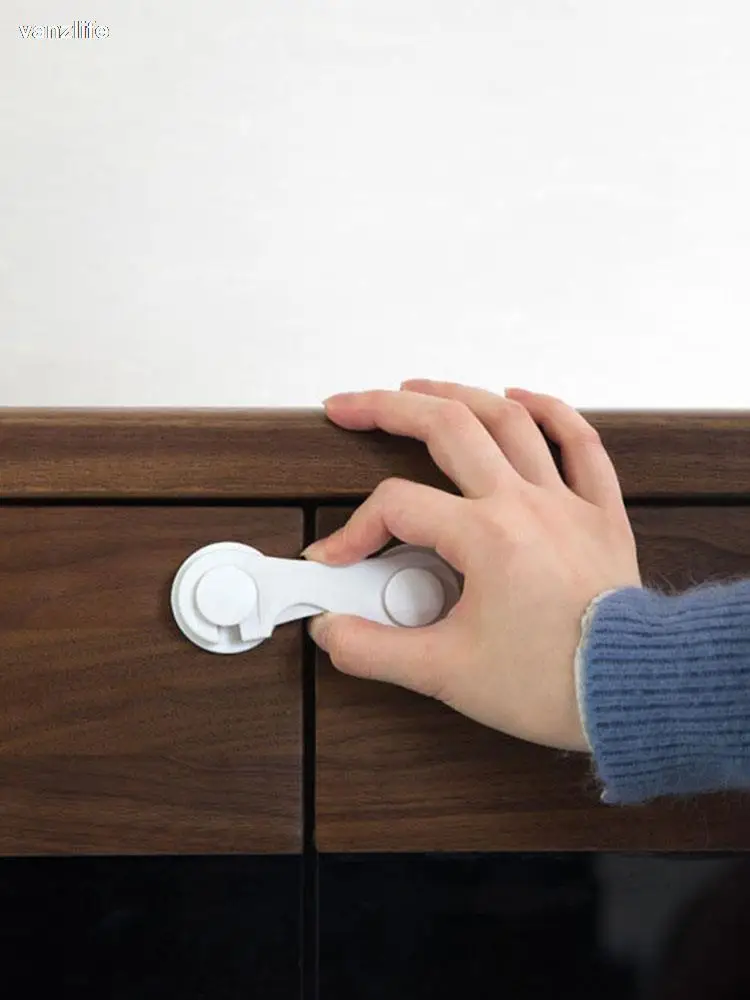 

vanzlife Child Lock-out Feature Baby Anti-Clamp locks Hand Drawer Lock Baby Protection Buckle Refrigerator Door Cabinet Lock