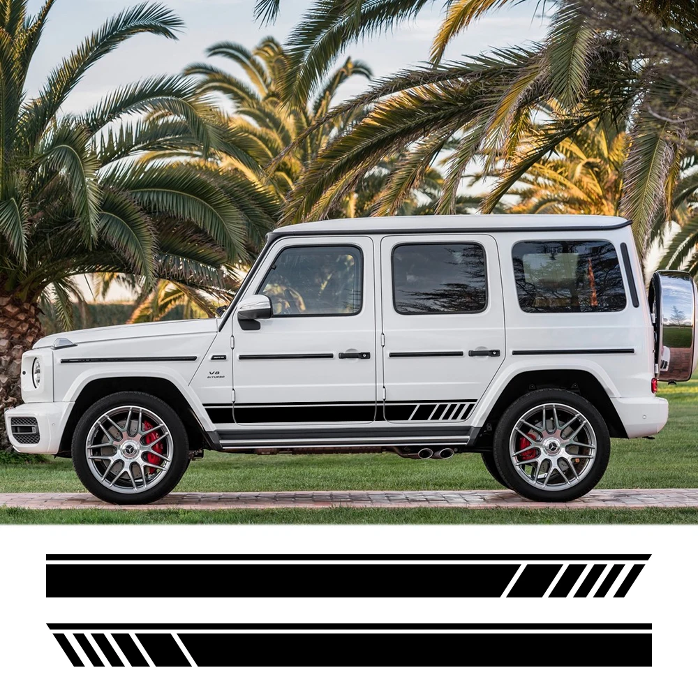 

Наклейки на боковые кузова автомобиля Mercedes Benz G Glass G55 G63 AMG W463 G500 Class G350D полосы «сделай сам» Наклейка Автомобильные аксессуары