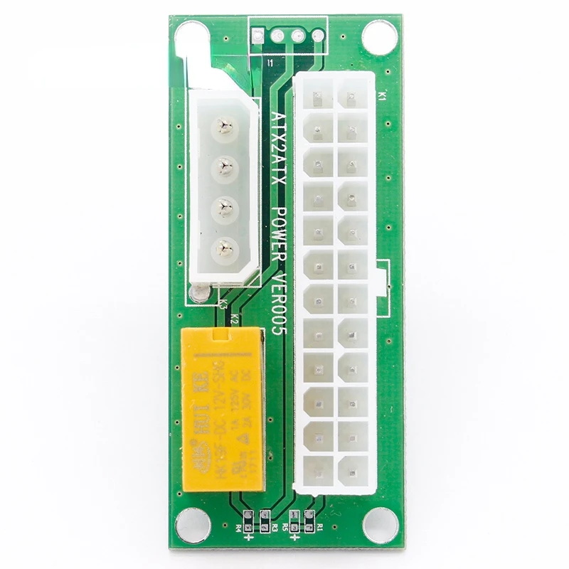 

1pcs ATX Molex Power Supply 24Pin to 4Pin Sync Synchronous Starter Extender Card Dual PSU Adapter for Litecoin Bitcoin Miner