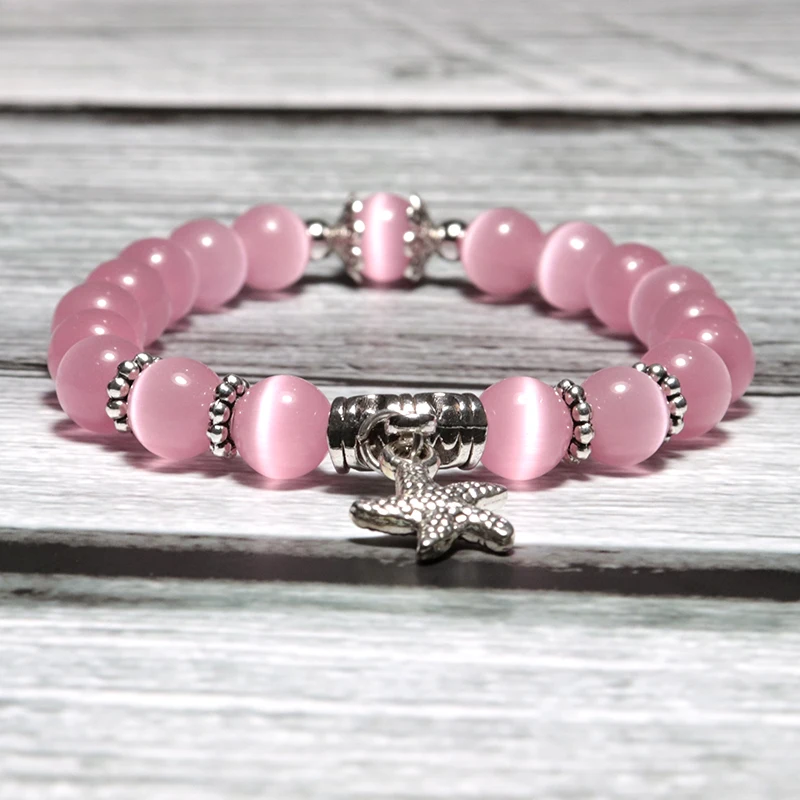 Женский браслет с подвеской в виде морской звезды