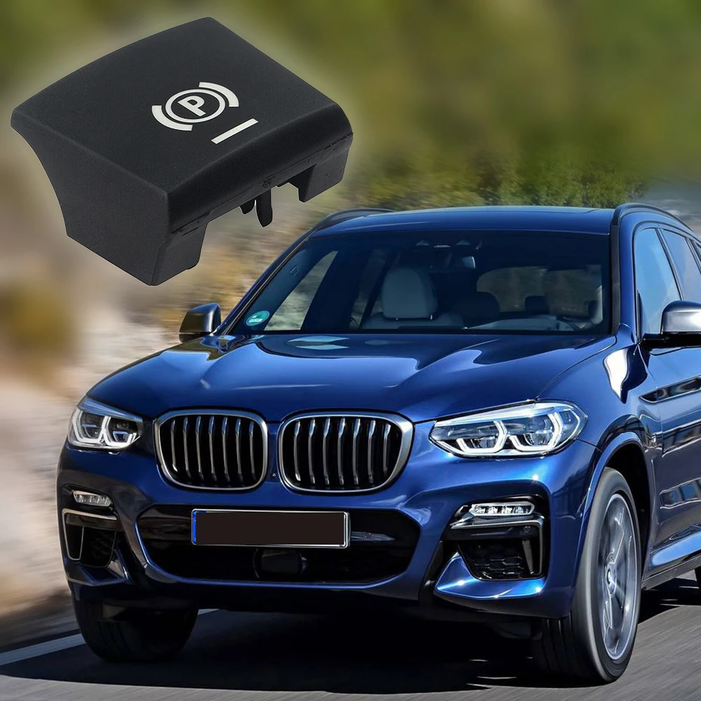 

1pc Car Handbrake Parking Brake Switch P Button Cover For BMW X5 X6 E70 E71ABS Black Replacement Interior Controls Accessories