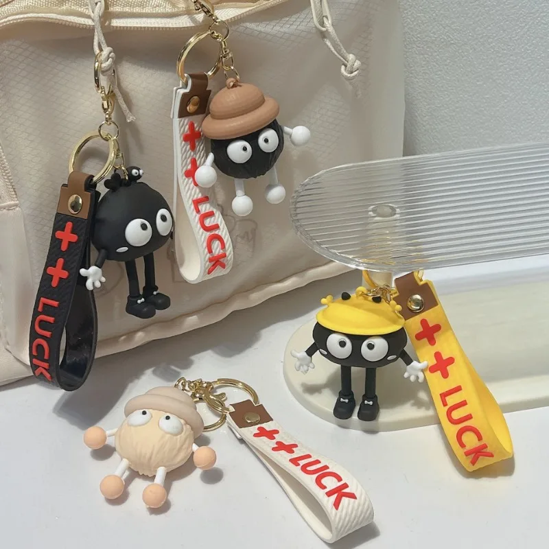 

Cartoon Small Briquettes Cute Girlfriends Personality Key Ringchain Bag Small Pendant Accessories Keychain Couple Gift Wholesale