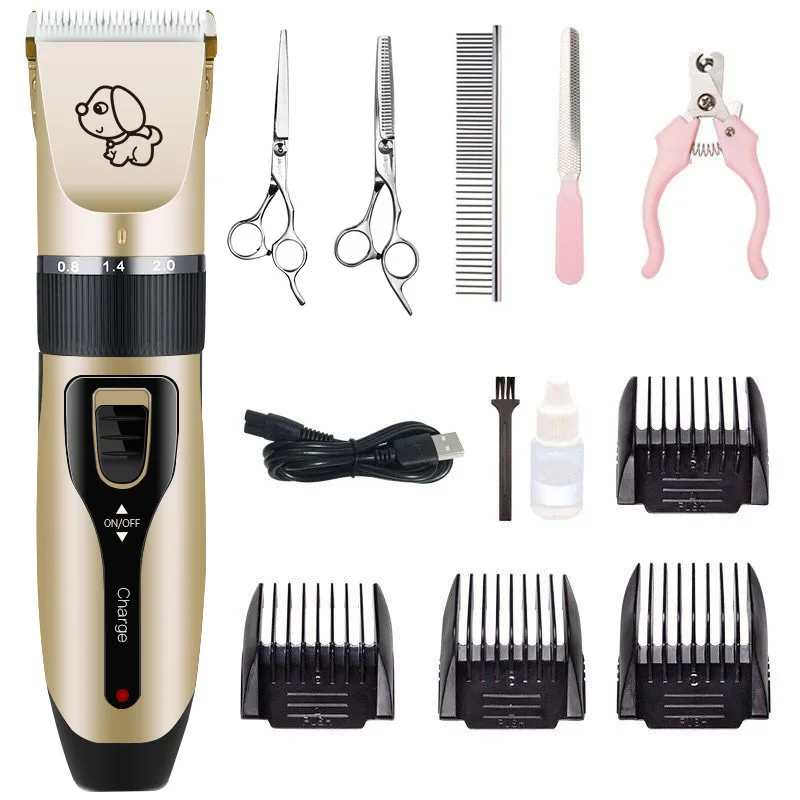 

Electric Pet Clipper Dog Hair Clippers Grooming Dogs Reachageable Trimmer Haircut Cat Hair Cutting Remover Machine Grooming Kit