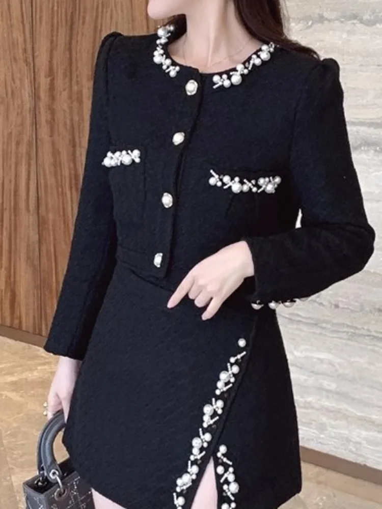 UCXQ модные женские комплекты в европейском стиле универсальная короткая куртка с