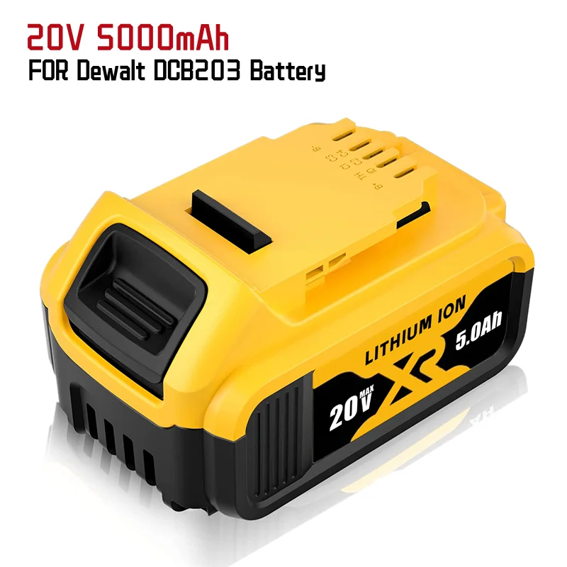 

1-3Pack 20V/18V 5000mAh Replacement Battery Compatible with DCB200 DCB203 DCB204 DCD780 DCD785 Li-ion Battery Tools