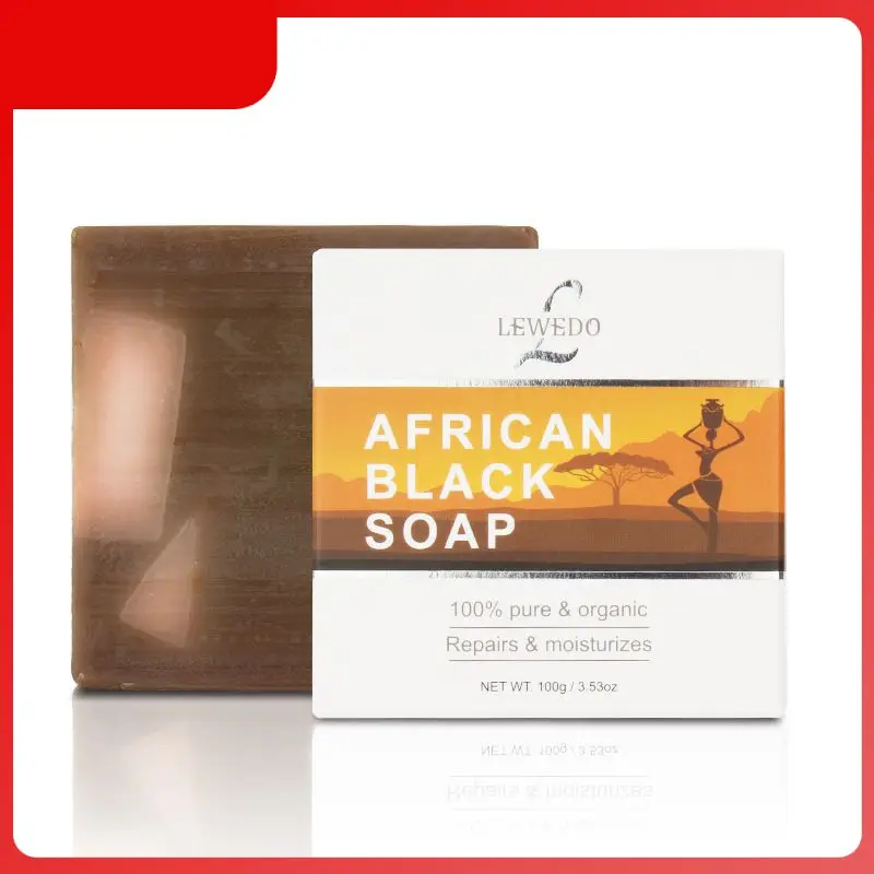 

LEWEDO Natural Ingredient Black Soap Face And Body Moisturizing Cleansing Bleaching Skin Mites Remove Bacterial Face Care TSLM1