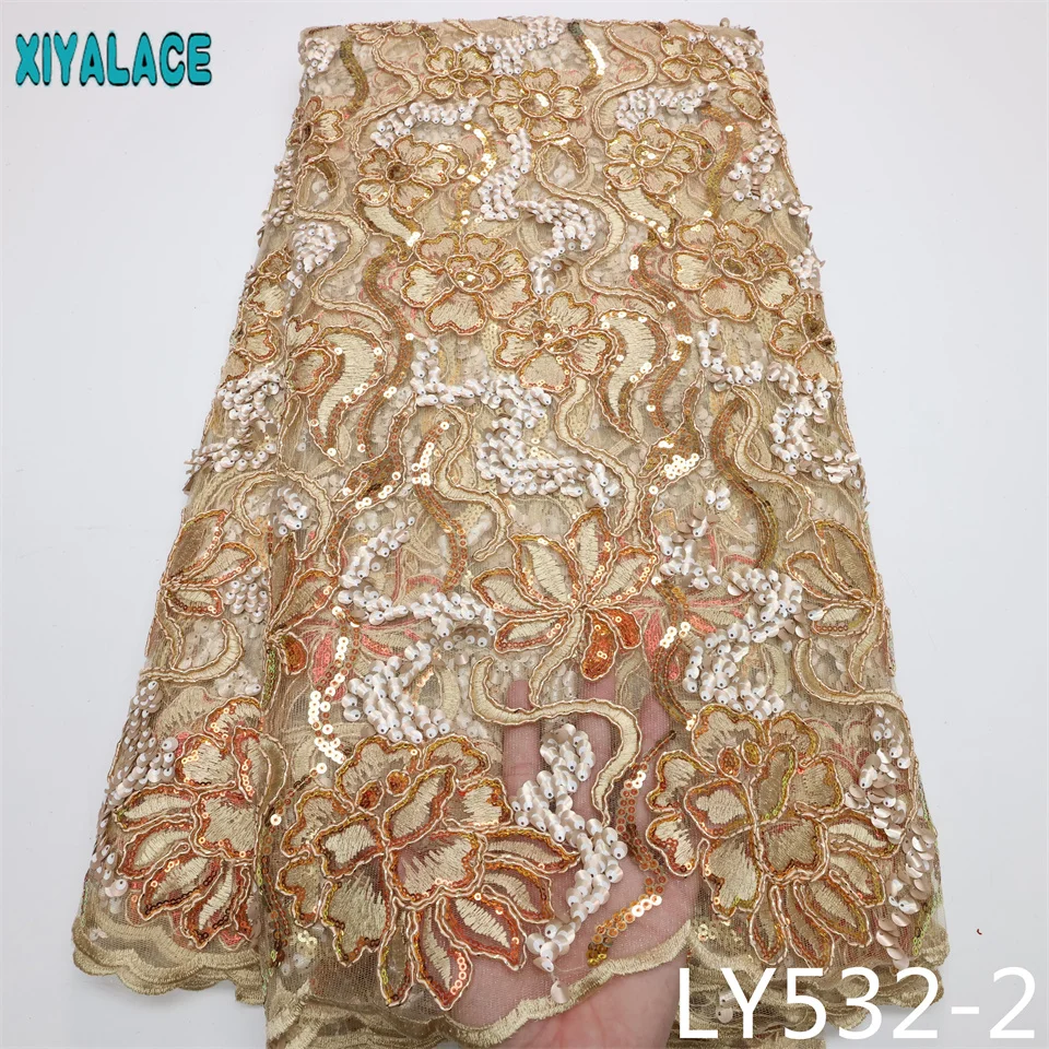 

Новый дизайн, африканская кружевная ткань, высококачественное французское Тюлевое кружево с блестками для вечерние ринки, свадьбы, нигерий...