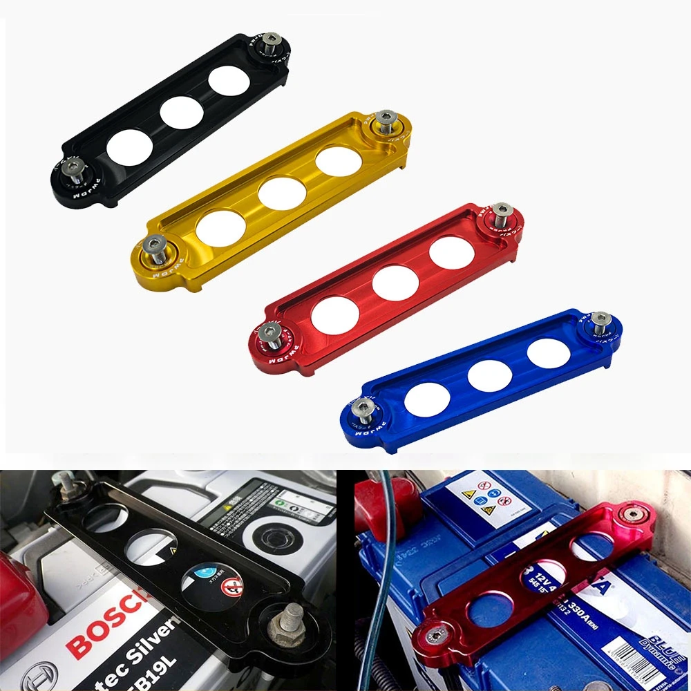 

Car Racing JDM Styling Battery Tie Down Hold Bracket Lock Anodized for Honda Civic/CRX 88-00 Car Accessories