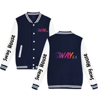 sway house jacket fashion logo internet celebrity print baseball jackets sweatshirt coat menwomen unisex hip hop warm jacket