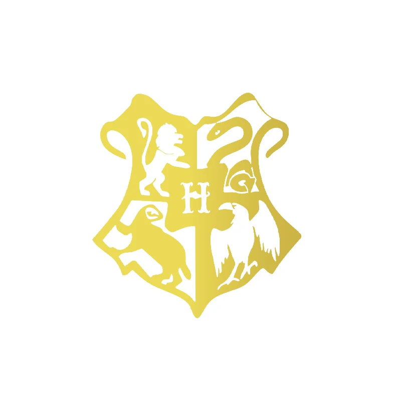 

Гарри Поттер Декор Хогвартс Герб Виниловая наклейка на бампер автомобиля, наклейки с рисунком Хогвартса для ноутбука, наклейка на лобовое стекло, декор окна