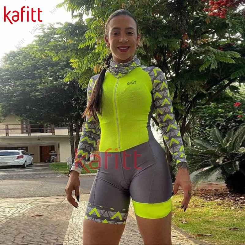 Новая женская велосипедная спортивная одежда Kafitt для триатлона набор манги с