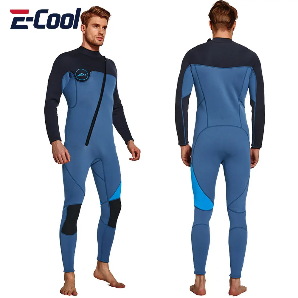 

Neoprene Front Zipper Diving Suit for Men Scuba Diving Swimming Kayaking KiteSurfing Fishing Full Wetsuit 3mm