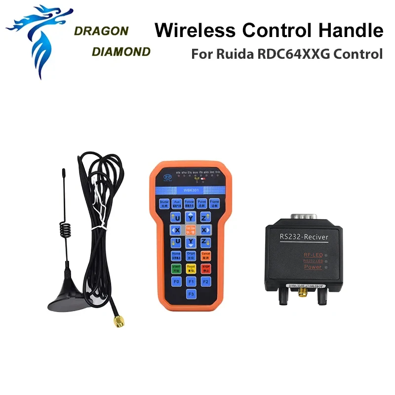 Беспроводная рабочая ручка Ruida BWK301R BWK301T для станка лазерной гравера и резки RDC6442G