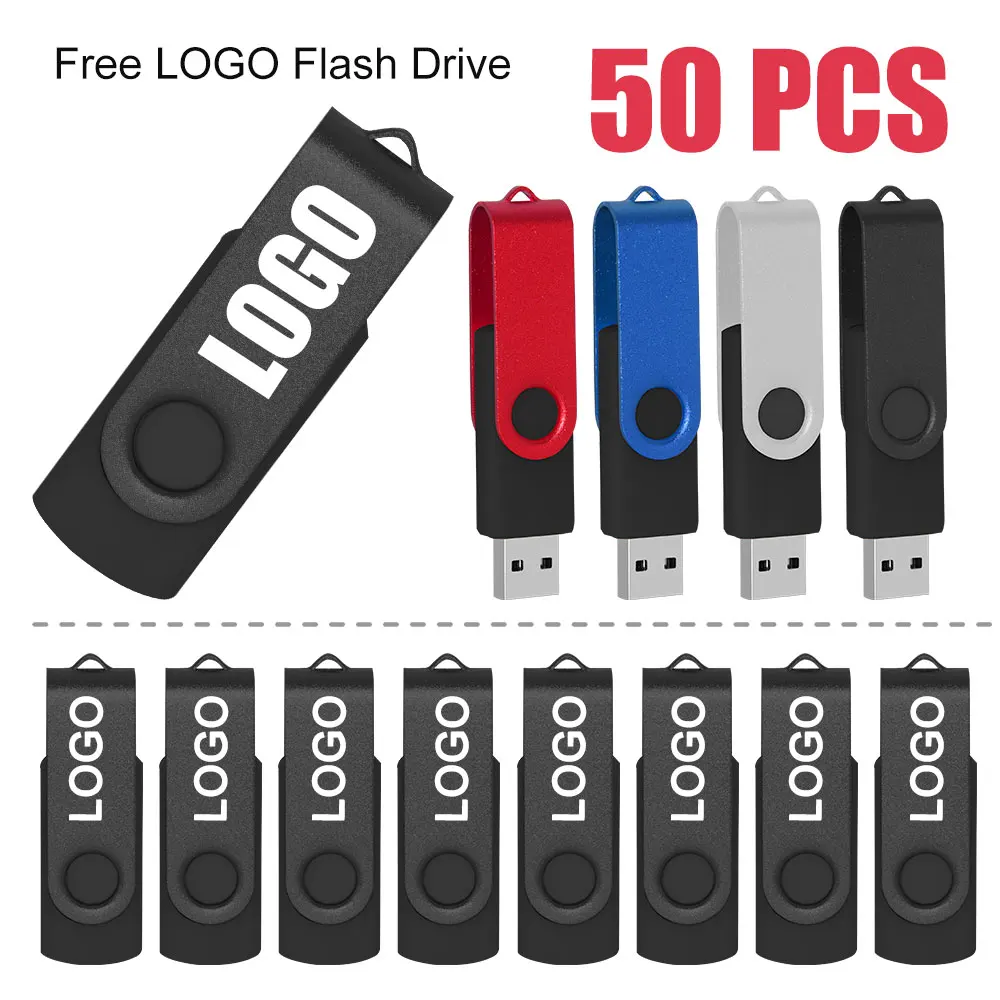 Фото 50 шт. USB-флешки с индивидуальным логотипом, 1 ГБ, 2 ГБ, 4 ГБ, 8 ГБ, 16 ГБ, 32 ГБ, 64 ГБ, бизнес-подарок, флеш-накопитель для фотографов, подарочная флешка. №1